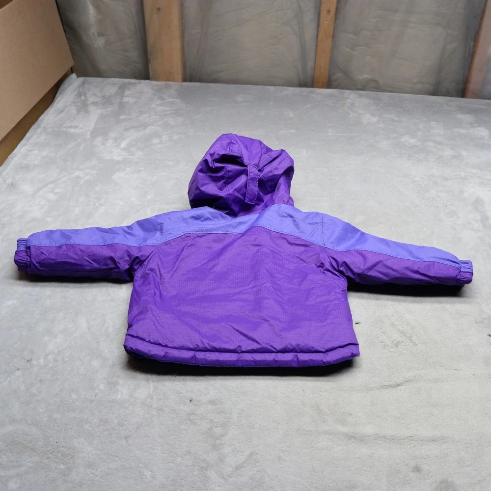 Columbia Jacket Enfant 6-12M Blue Insulated Hooded Full Zip Light Pack Puffer‎